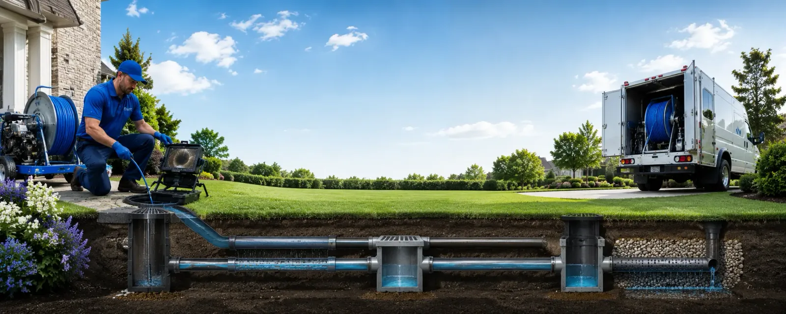 Outdoor drain cleaning information for Rector, PA